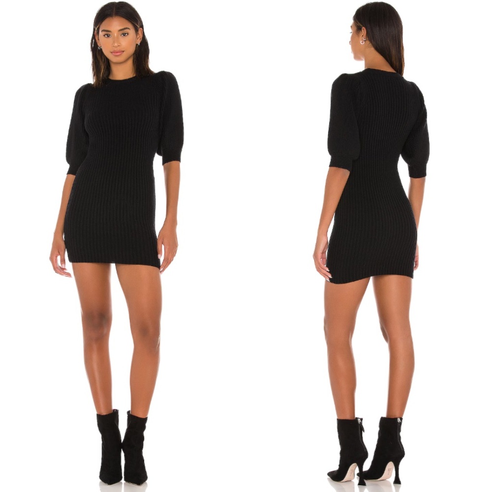 Lovers and Friends Alyssa Mini Dress in Black